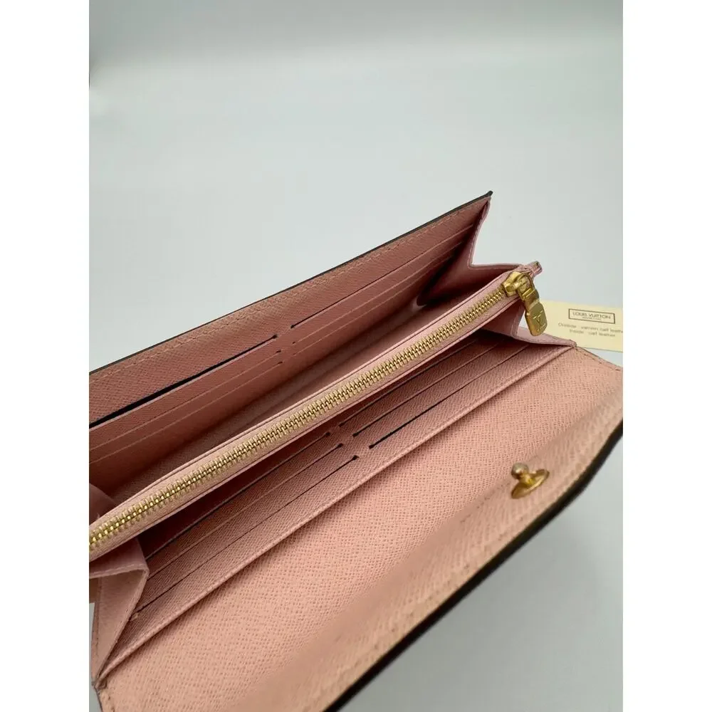 Louis Vuitton Damier Portefeuille Sarah Rose Ballerina Long Wallet Classic